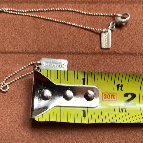 Vintage Coach sterling luggage tag necklace - Picture 8 of 8